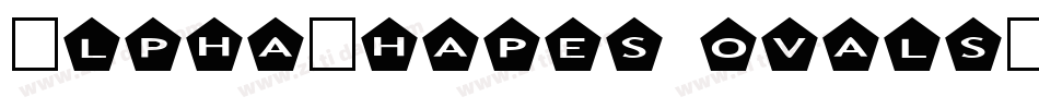 AlphaShapes ovals字体转换